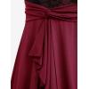 ROSE GAL Plus Size Women Halloween Costume Romantic Goth Vampire Spider Web Maxi Layered Flowy Sleeveless Tank Dress(Red)