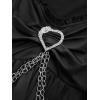 ROSE GAL Plus Size Women Halloween Witchy Costume Gothic Vintage Lace Long Bell Sleeve Cold Shoulder Vampire Dress(Black)