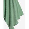 ROSE GAL Plus Size Women Medieval Renaissance Cold Shoulder Handkerchief Hem Lace-up 2 in 1 T-Shirt(Green)