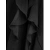 ROSE GAL Plus Size Women Renaissance Costume Victorian Medieval Fairy Bell Sleeves Irish Halloween Cosplay Dress(Black)