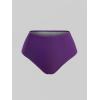 ROSE GAL Plus Size Womens Goth 2 Piece Tankini Swimsuit Backless Padded Cinched Ruffles V Neck Cut Skulls Briefs Tankini Set(Purple_1)