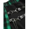 ROSE GAL Plus Size Womens Goth Punk Y2K Skrit(Green_1)