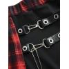 ROSE GAL Plus Size Womens Goth Punk Y2K Skrit(Red_1)