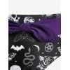ROSE GAL Plus Size Womens Gothic Two Piece Bikini Swimsuit Bowknot Padded Bikini Set(Purple_1)