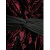 ROSE GAL Plus Size Womens Renaissance Costume Medieval Goth Cold Shoulder Dress(Red_1)