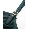ROSE GAL Plus Size Womens Renaissance Costumes Dress Vintage Victorian Sleeveless Buckles Straps Dress(Green_1)