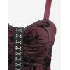ROSE GAL Plus Size Womens Vintage Gothic Layered High Low Dress(Red_1)