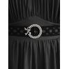 ROSE GAL Rosegal Plus Size Renaissance Costumes Dress for Women Medieval Fairy Halloween Dress(Black_1)