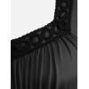 ROSE GAL Rosegal Plus Size Renaissance Costumes Dress for Women Medieval Fairy Halloween Dress(Black_1)