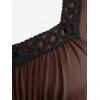 ROSE GAL Rosegal Plus Size Renaissance Costumes Dress for Women Medieval Fairy Halloween Dress(Coffee_1)