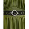 ROSE GAL Rosegal Plus Size Renaissance Costumes Dress for Women Medieval Fairy Halloween Dress(Green_3)