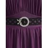 ROSE GAL Rosegal Plus Size Renaissance Costumes Dress for Women Medieval Fairy Halloween Dress(Purple_2)