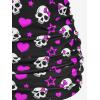 ROSE GAL Rosegal Plus Size Women 2 Piece Swimsuit Skull Heart Print Ruched Tummy Control Tankini Swimwear(Red)