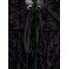 ROSE GAL Rosegal Women Plus Size Gothic Overlay Midi Dress Backless Spaghetti Strap A Line Dress(Black_3)