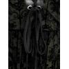 ROSE GAL Rosegal Women Plus Size Gothic Overlay Midi Dress Backless Spaghetti Strap A Line Dress(Green_4)