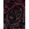 ROSE GAL Rosegal Women Plus Size Gothic Overlay Midi Dress Backless Spaghetti Strap A Line Dress(Red_3)