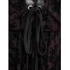 ROSE GAL Rosegal Women Plus Size Gothic Overlay Midi Dress Backless Spaghetti Strap A Line Dress(Red_3)