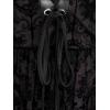 ROSE GAL Rosegal Women Plus Size Gothic Overlay Midi Dress Backless Spaghetti Strap A Line Dress(Red_4)
