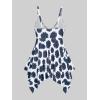 ROSE GAL Rosegal Women Plus Size Modest Tankini Swimsuit Handkerchief Sunflower Cinched Boyleg Swimwer(Blue_1)