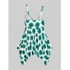 ROSE GAL Rosegal Women Plus Size Modest Tankini Swimsuit Handkerchief Sunflower Cinched Boyleg Swimwer(Green_3)