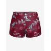 ROSE GAL Rosegal Women Plus Size Modest Tankini Swimsuit Two Piece Bathing Suits Floral Print Swim Tops with Boy Shorts(Deep Red)