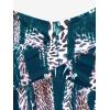 ROSE GAL Rosegal Women Plus Size Modest Tankini Swimsuit Two Piece Bathing Suits Leopard Print Swim Tops with Boy Shorts(Peacock Blue)
