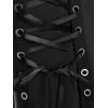 ROSE GAL Rosegal Womens Plus Size Gothic Lace Up Grommets Full Zipper Sleeveless Strap Tank Top(Black_8)