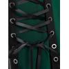 ROSE GAL Rosegal Womens Plus Size Gothic Lace Up Grommets Full Zipper Sleeveless Strap Tank Top(Green_1)
