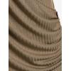 ROSE GAL Rosegal Womens Plus Size Wide Ribbed Keyhole Cutout Draped Ruched Surplice Wrap Long Sleeve Blouson Top(Coffee)