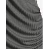 ROSE GAL Rosegal Womens Plus Size Wide Ribbed Keyhole Cutout Draped Ruched Surplice Wrap Long Sleeve Blouson Top(Deep Gray)