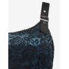 ROSE GAL Women Plus Size 1950s Vintage Floral Lace Jacquard Belt Fit and Flare Dress Cocktail Party Dress(Blue_2)
