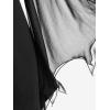 ROSE GAL Women Plus Size Gothic Top Buckle Straps Cold Shoulder Mesh Bell Sleeve Witch Halloween Costume Gothic Tee(Black_1)