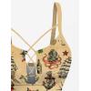 ROSE GAL Women Plus Size Hawaii Two Piece Bikini Swimsuit Sets Starfish Octopus Anchor Goth Strappy Swimwear(Coffee_1)