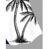 ROSE GAL Women Plus Size Hawaii Two Piece Tankini Swimsuit Set Tropic Coconut Palm Padded Swimwear(Blue_1)
