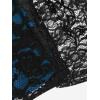 ROSE GAL Women Plus Size Lace-up Gothic Witch Halloween Costume Bell Sleeves T-Shirt(Blue_1)
