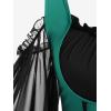 ROSE GAL Women Plus Size Punk Cold Shoulder Flare Sleeves Lace Gothic Dress(Green_2)