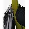 ROSE GAL Women Plus Size Punk Cold Shoulder Flare Sleeves Lace Gothic Dress(Yellow_1)