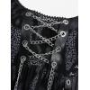 ROSE GAL Women Plus Size Punk Goth Chinas Goth Tank Top(Black_1)