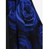 ROSE GAL Women Plus Size Romantic Gothic Lace-up Bell Sleeves Tee Flare Sleeves Renaissance Top Goth Costume Top(Blue_1)