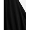 ROSE GAL Women Plus Size Romantic Gothic Lace-up Mesh Bell Sleeves Tee Renaissance Top Gothic Top(Black_1)