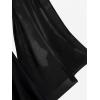 ROSE GAL Women Plus Size Romantic Gothic Lace-up Mesh Bell Sleeves Tee Renaissance Top Gothic Top(Black_1)