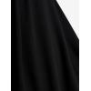 ROSE GAL Women Plus Size Romantic Gothic Lace-up Mesh Bell Sleeves Tee Renaissance Top Gothic Top(Purple_1)