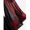 ROSE GAL Women Plus Size Romantic Gothic Lace-up Mesh Bell Sleeves Tee Renaissance Top Gothic Top(Red_1)
