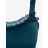 ROSE GAL Women Plus Size Victoria Gothic Lace Trim Lace-up Ruffled Cinched Ruched High Low Midi Dress(Blue_1)