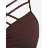 ROSE GAL Womens Plus Size 2pcs Witch Halloween Costume Gothic Lace Hooded Dress(Coffee)