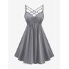 ROSE GAL Womens Plus Size 2pcs Witch Halloween Costume Gothic Lace Hooded Dress(Gray)