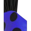 ROSE GAL Womens Plus Size Curve Cinched Polka Dot Crisscross Tankini Swimsuit Set(Blue_3)
