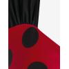 ROSE GAL Womens Plus Size Curve Cinched Polka Dot Crisscross Tankini Swimsuit Set(Red_1)