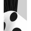 ROSE GAL Womens Plus Size Curve Cinched Polka Dot Crisscross Tankini Swimsuit Set(White_1)