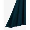 ROSE GAL Womens Plus Size Curve High Low Tank Tops Gothic Sleeveless Strap Tank Top(Peacock Blue)